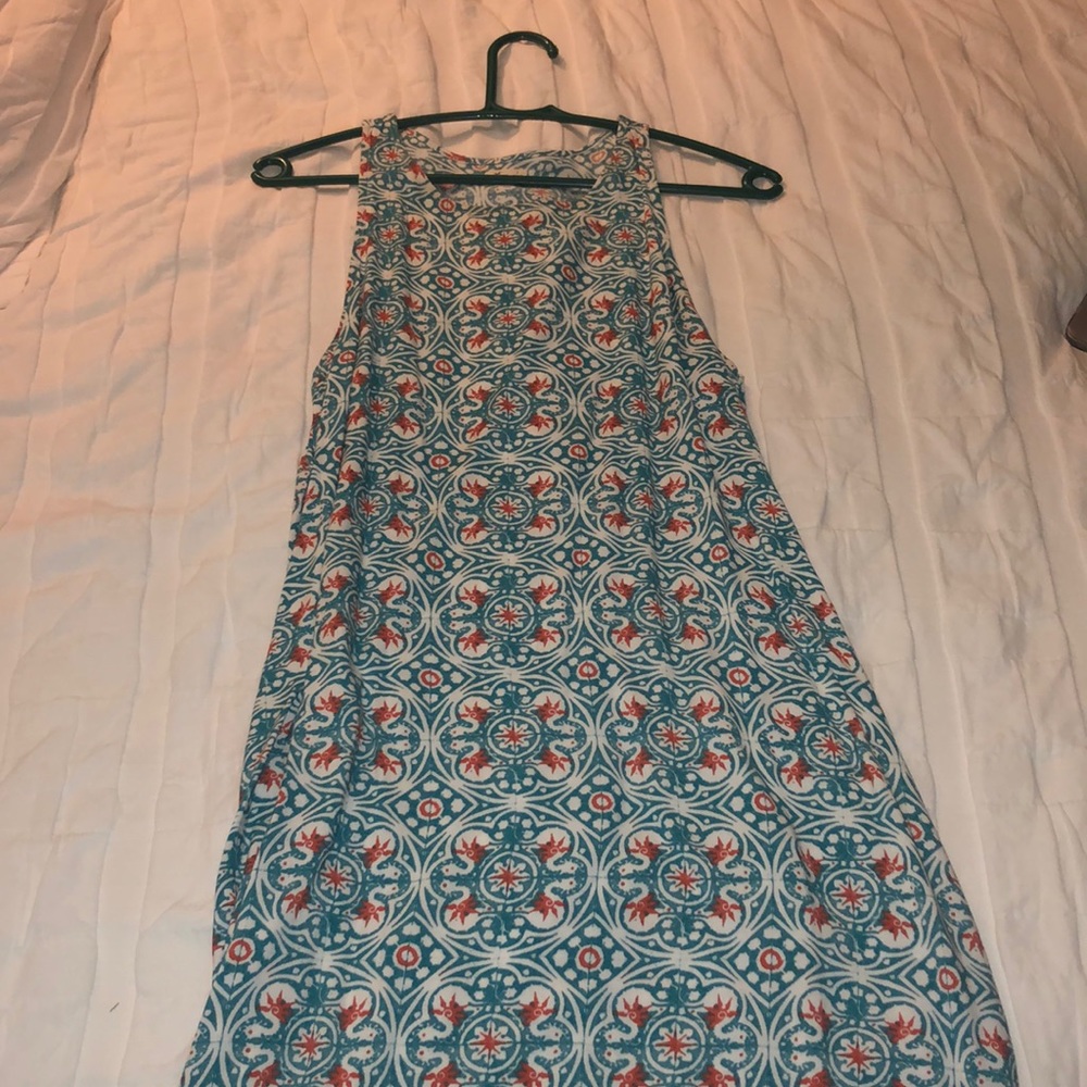 Hollister Size Small Blue and Orange Dress